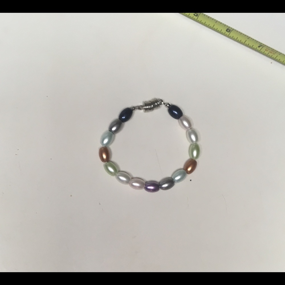 Oriental Simulated Multicolor Round Pearl Strand - image 8